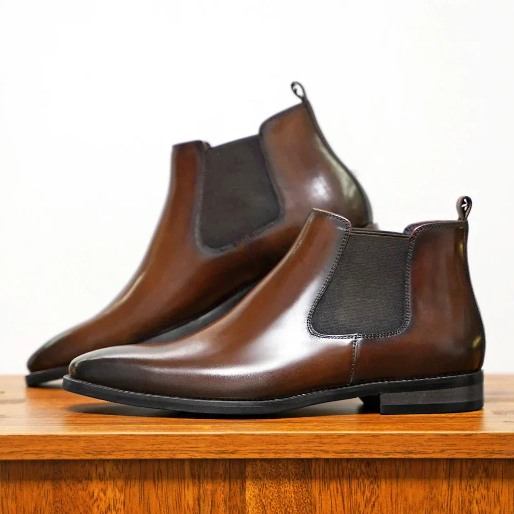 Brian | Stilrena Chelsea Boots i Äkta Läder
