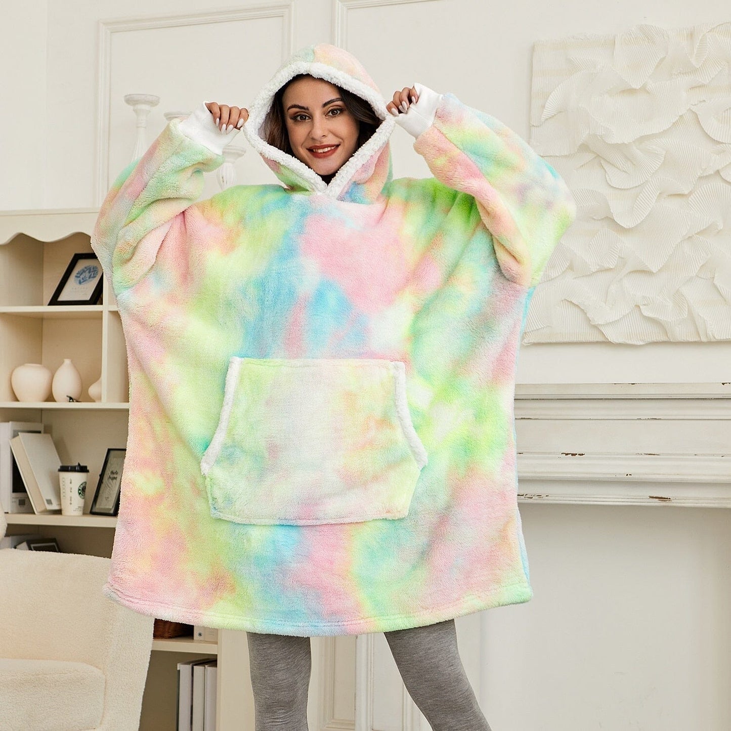 Liv | Mysig och värmande filt-hoodie för kvinnor