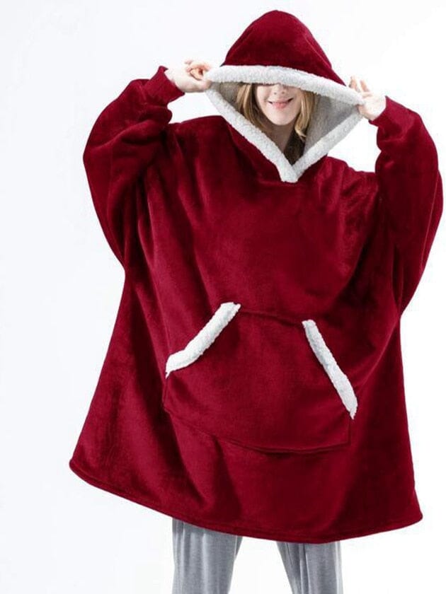 Liv | Mysig och värmande filt-hoodie för kvinnor