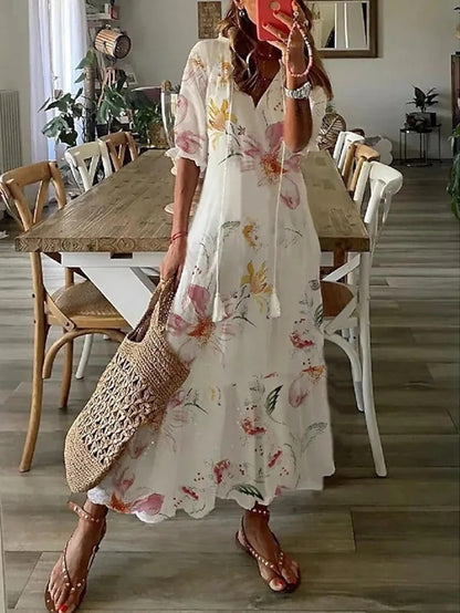 Marian | Boho-Inspirerad Klänning för En Avslappnad och Trendig Look