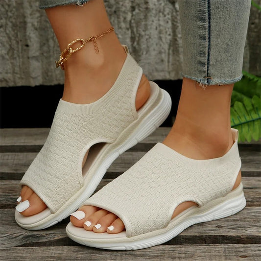 Phoebe - Avslappnade sandaler med öppen t