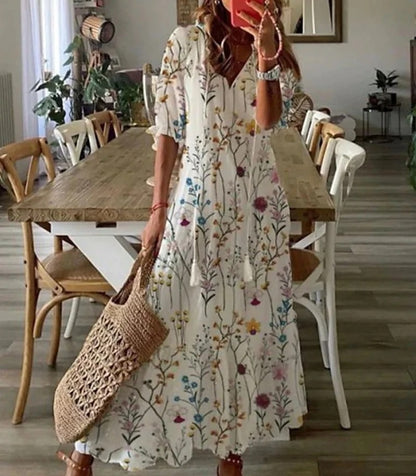 Marian | Boho-Inspirerad Klänning för En Avslappnad och Trendig Look