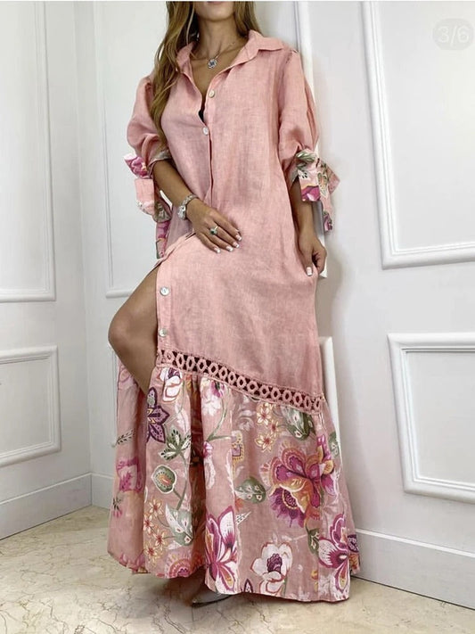 Zarina - Elegant sommarklänning med lanterninärm