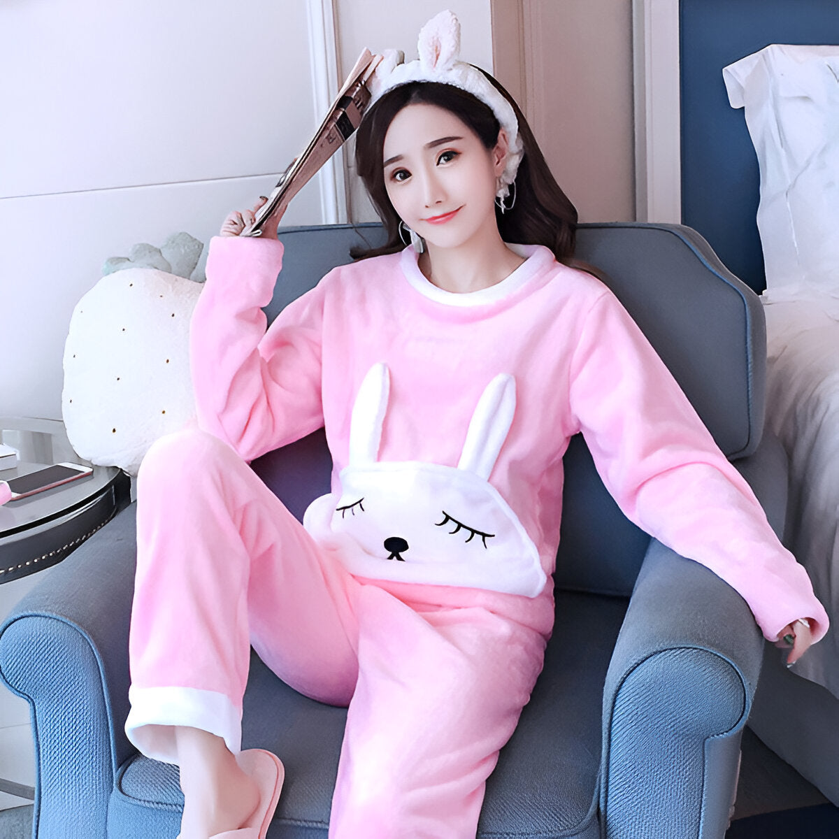 Gerda | Mysigt pyjamasset i fleece