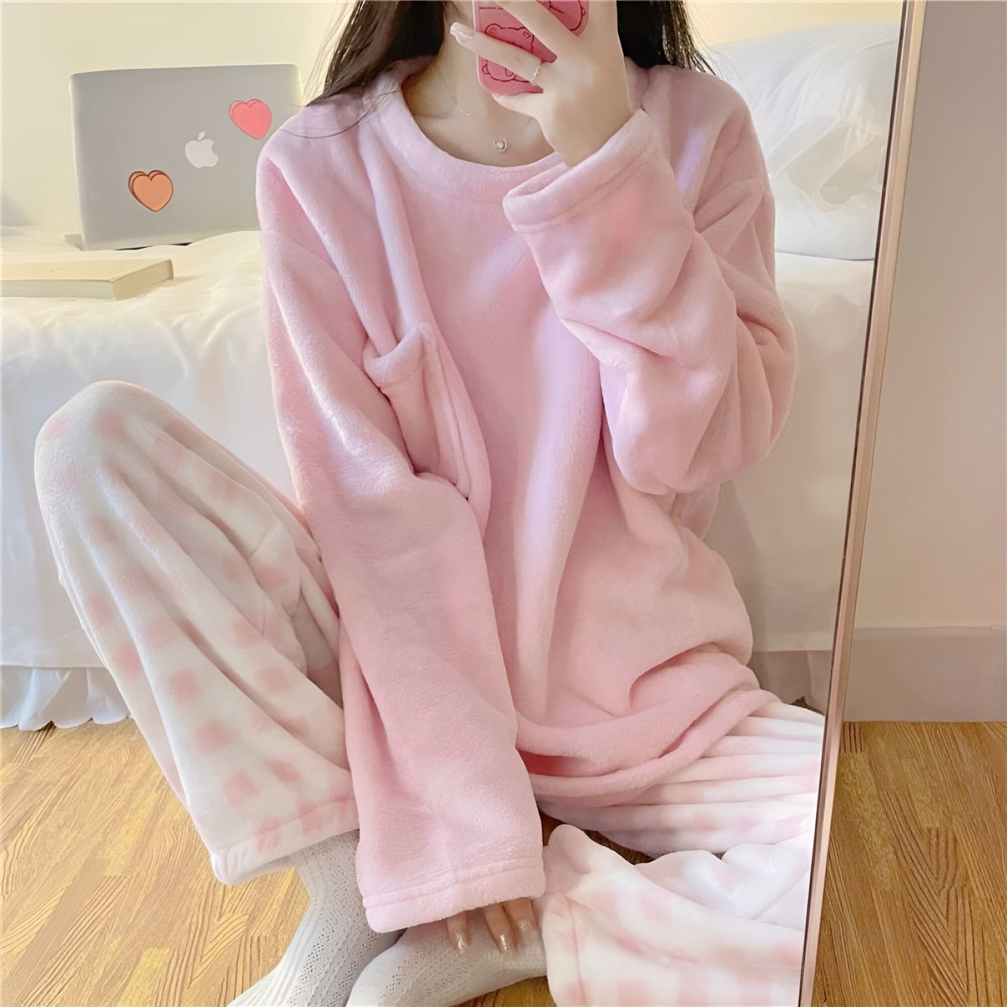 Gerda | Mysigt pyjamasset i fleece