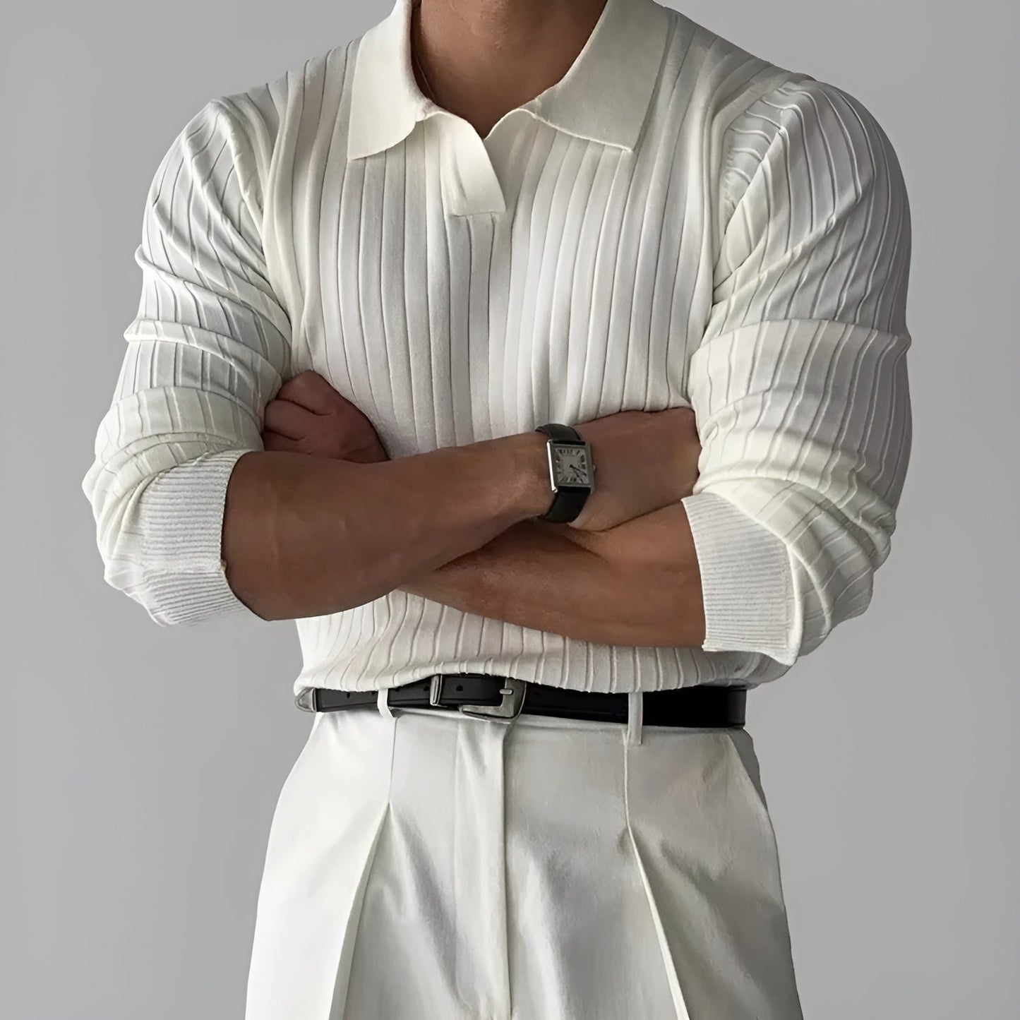 Max | Klassisk Långärmad Piké för Avslappnad Elegans