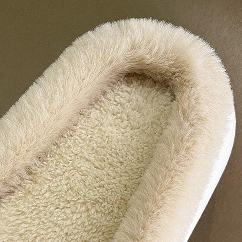 Sally | Fodrade och värmande tofflor med tjock sula för kvinnor