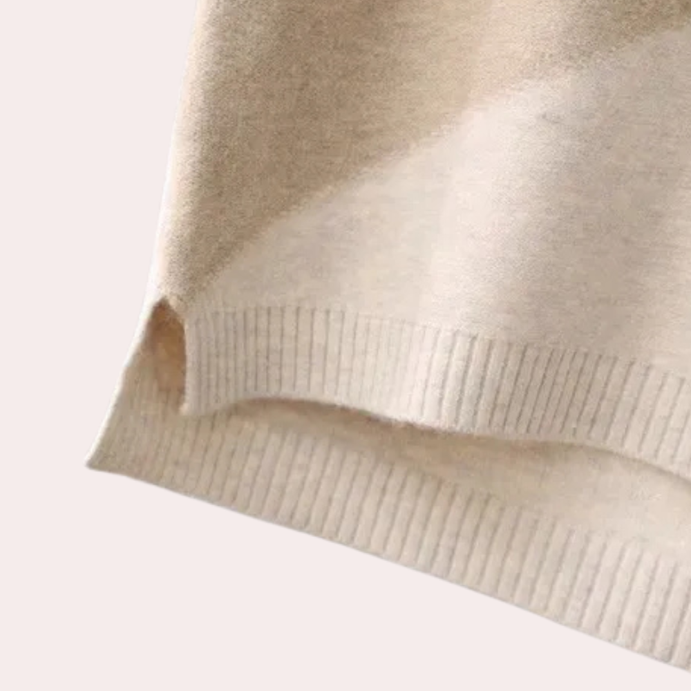 Anette | Trendig Stickad Kofta för Kvinnor