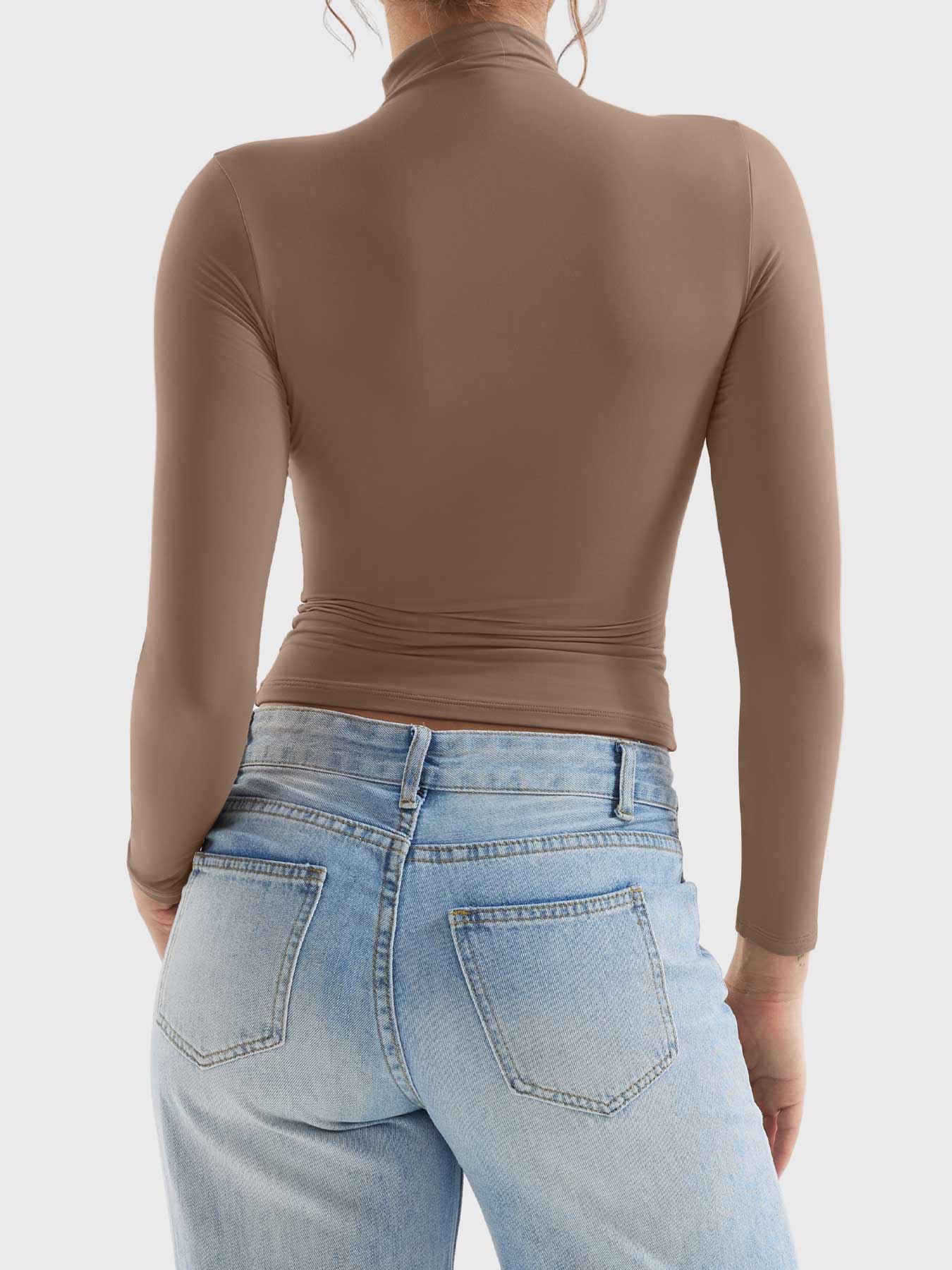 Sariah | Stilren Turtleneck Tröja med Långa Ärmar