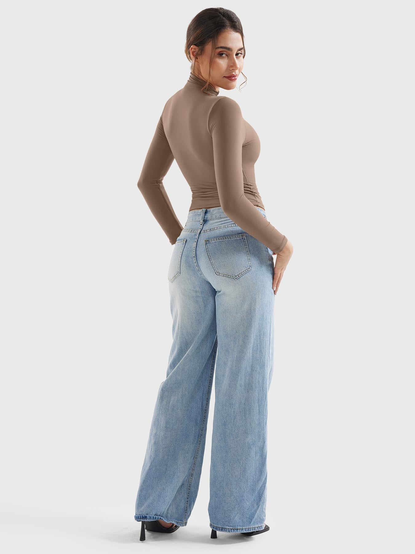 Sariah | Stilren Turtleneck Tröja med Långa Ärmar