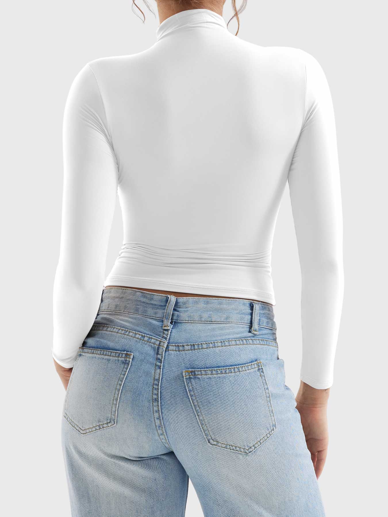 Sariah | Stilren Turtleneck Tröja med Långa Ärmar