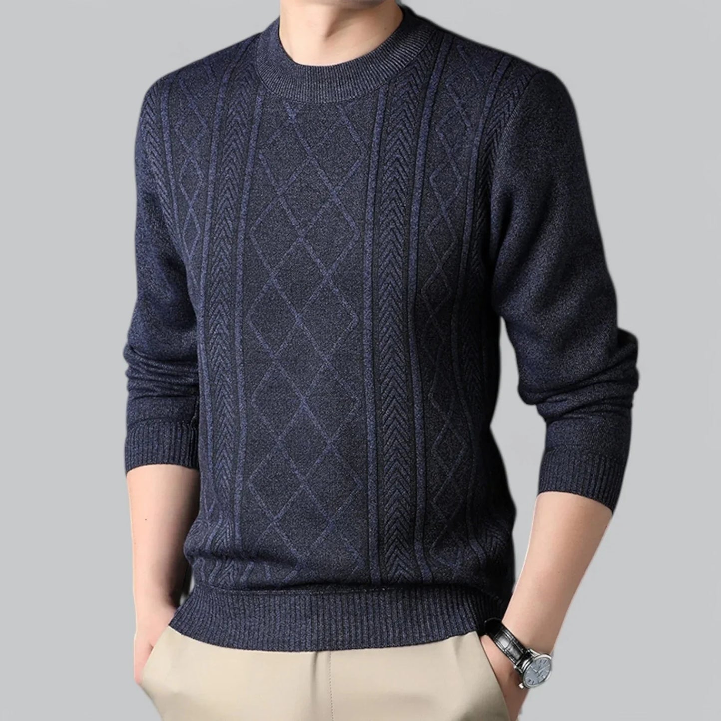 Patrik | Mjuk och Stilig Stickad Herrtröja