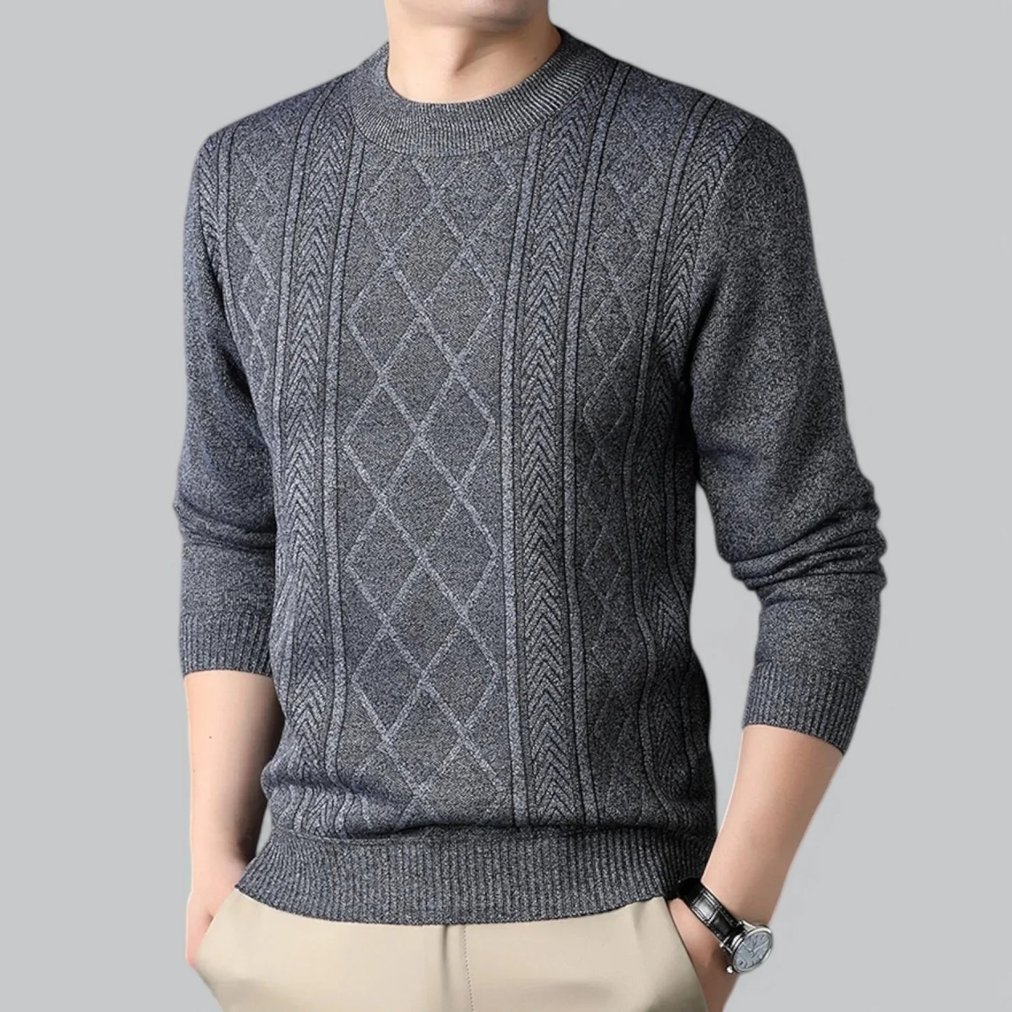 Patrik | Mjuk och Stilig Stickad Herrtröja