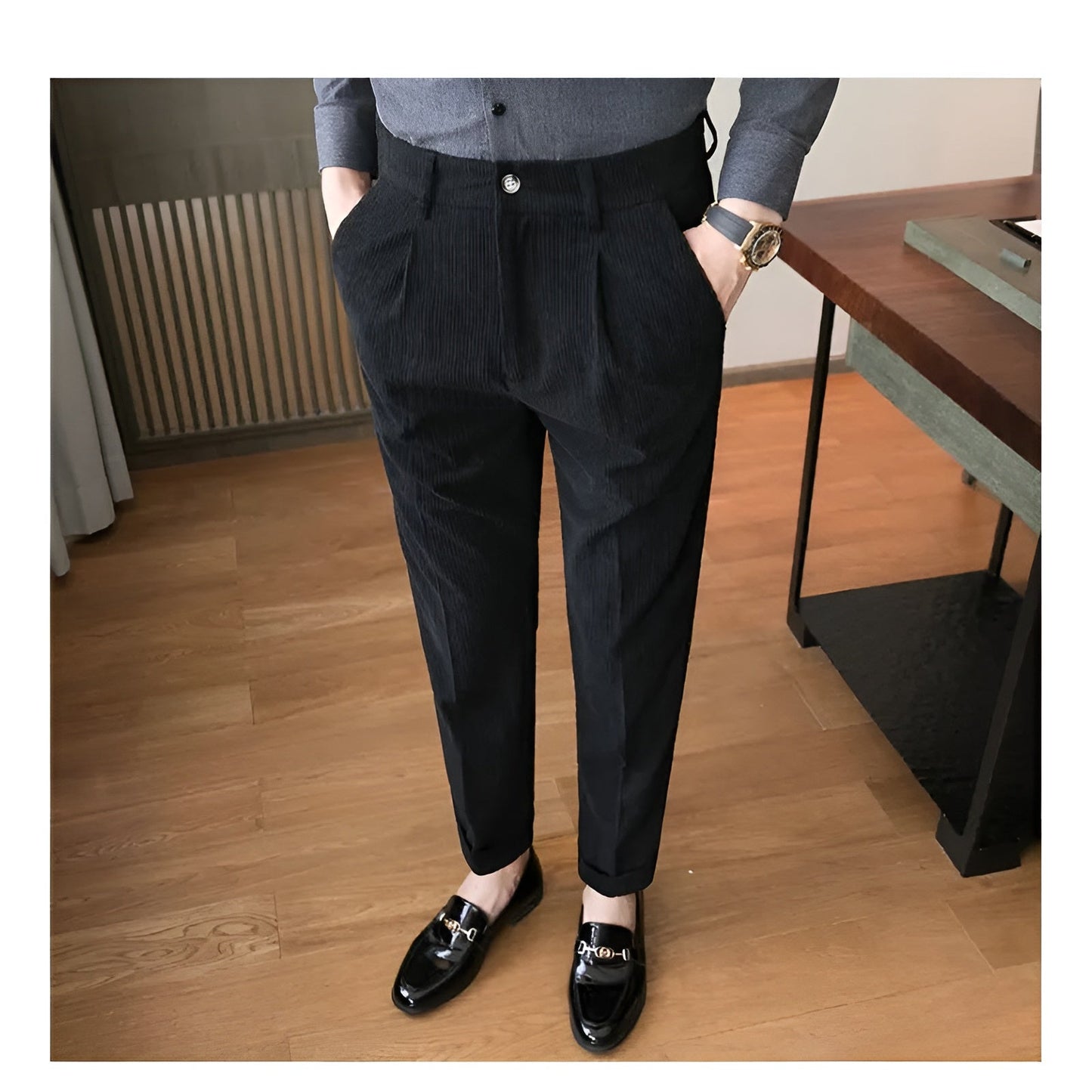 Niklas | Bekväma Manchesterbyxor för Hög Komfort