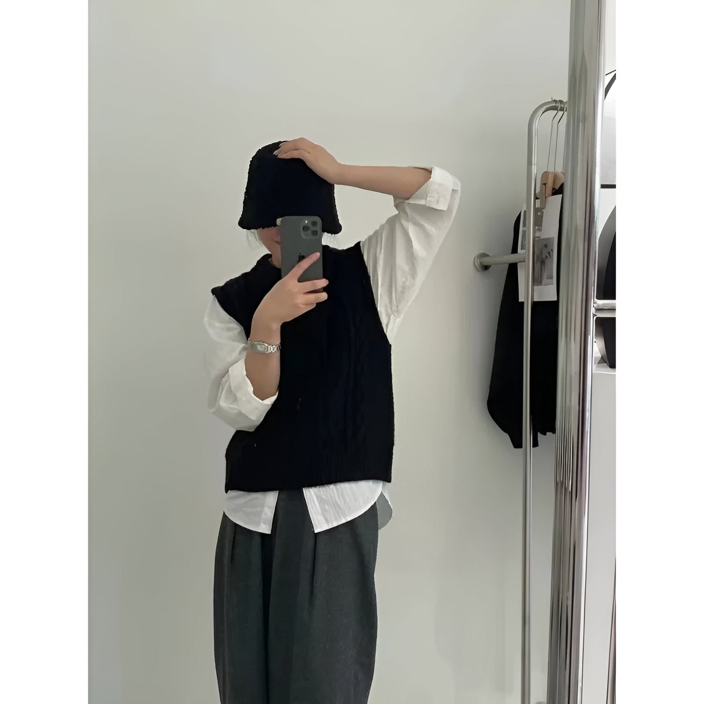 Ann-Marie | Trendig Långstickad Cardigan för Lager-På-Lager-Stil